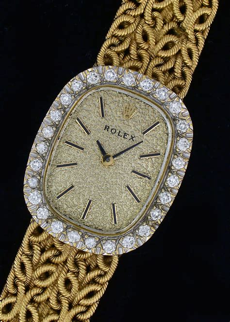 rolex solid gold vintage|Rolex 18k gold watch.